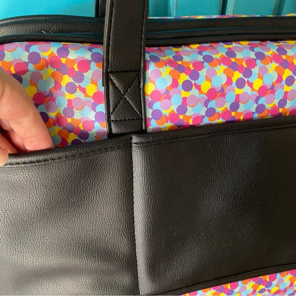 Betsey Johnson Weekender Bag Colorful Kitty Cat Style NWOT Pockets Duffel Purse - Picture 10 of 11